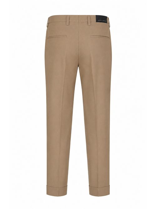 Pantalone Freddy in fresco lana vergine con pinces Fango MICHELE CARBONE | FREDDY015